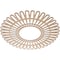 Ekena Millwork Cornelius Wood Fretwork Pierced Ceiling Medallion, Alder, 34"OD x 12 5/8"ID x 1/4"T CMWP34X0250CRAL - alternate 2